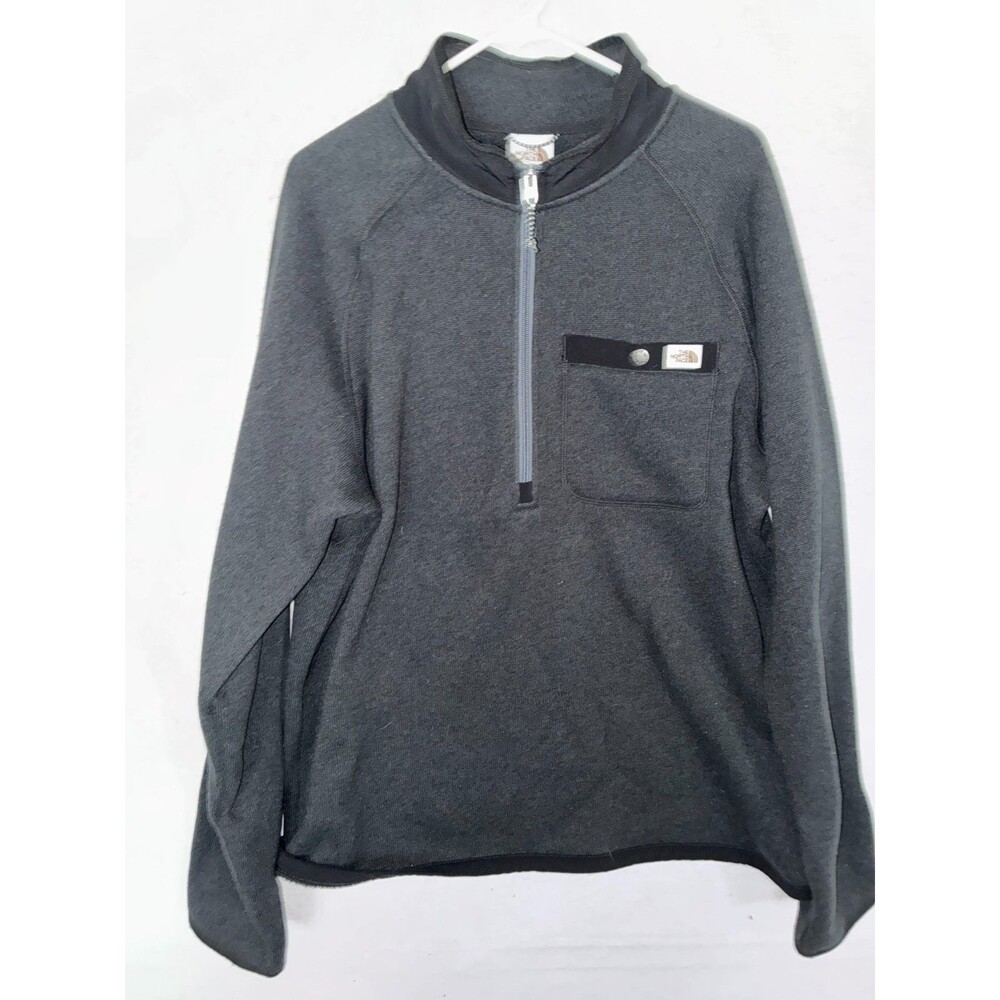 THE NORTH FACE MENS sz L GORDON LYONS HEAVYWEIGHT FLEECE QUARTER ZIP TNF